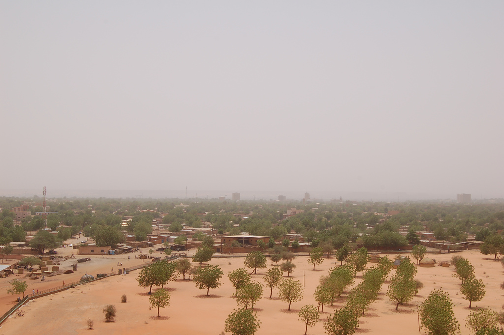 Vue du skyline de Niamey depuis la grande mosquée