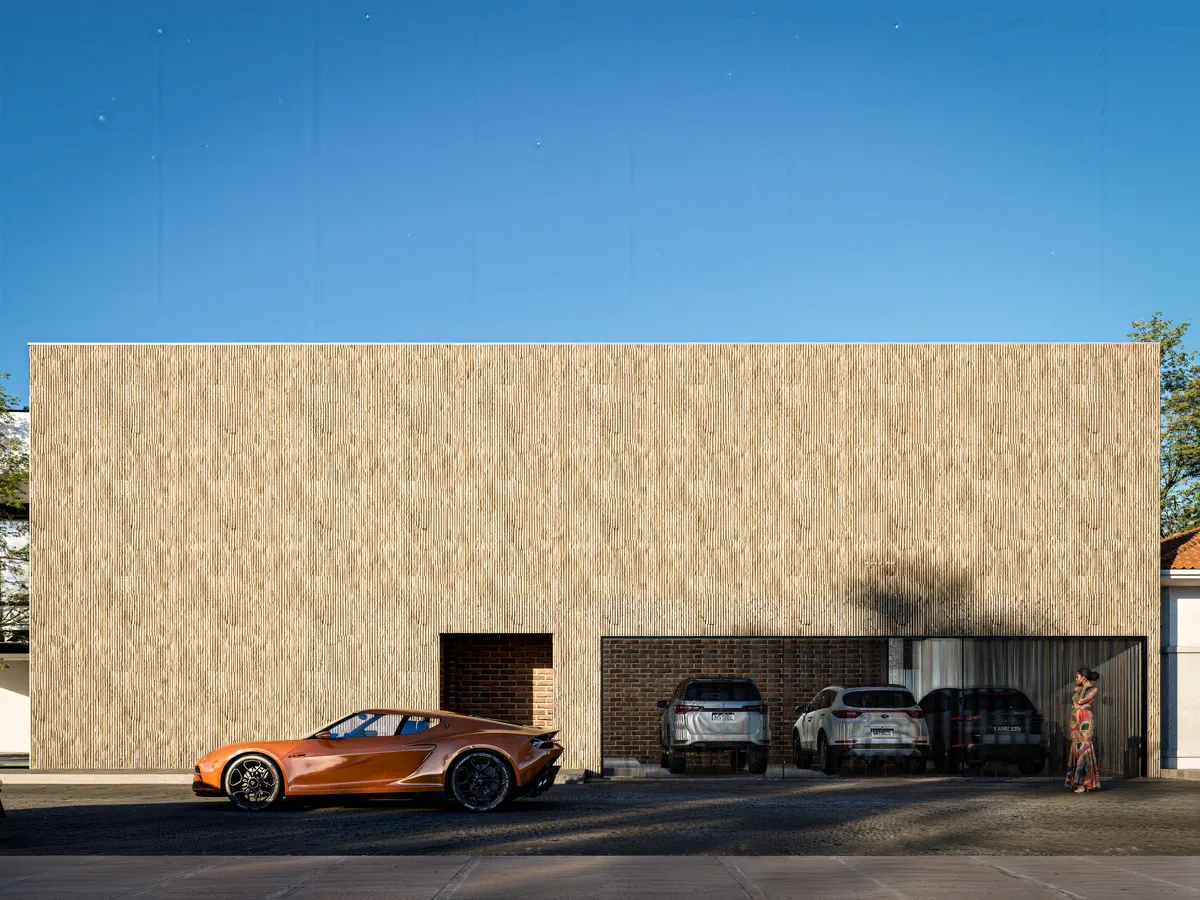 Vue extérieure de Villa Lotus publiée par Baobab Architectes
